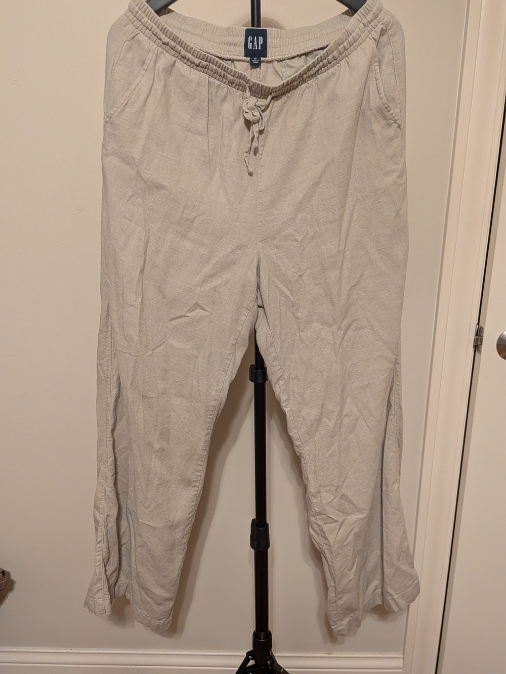 GAP Light Beige Linen Drawstring  Pants